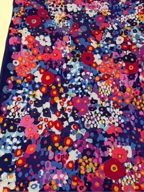 Vera Bradley Mural Graden Purple Floral Plush Throw Blanket